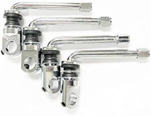 AVN Motorsports Chrome 2.8" TPMS Valve Stems With Adapter