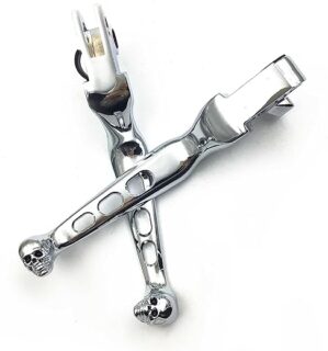 HTTMT Chrome CNC Skull Zombie Brake Clutch Lever MT241-020A-CD