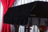 Clairevoire Classic Velvet Grand Piano Cover, Charcoal Black