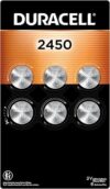 DURACELL CR2450 Lithium Battery, 6 Count