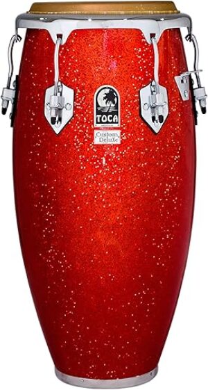 Toca Custom Deluxe Fiberglass Conga – Red