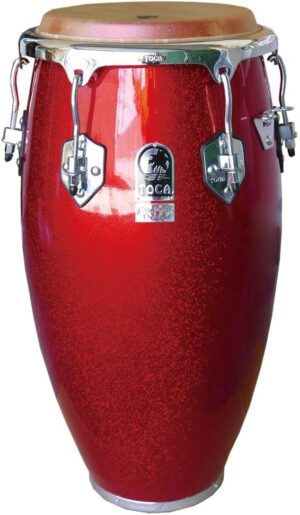 Toca Custom Deluxe Fiberglass Conga - Red