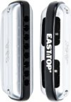 East top Diatonic Blues Harmonica, D Key, Silver