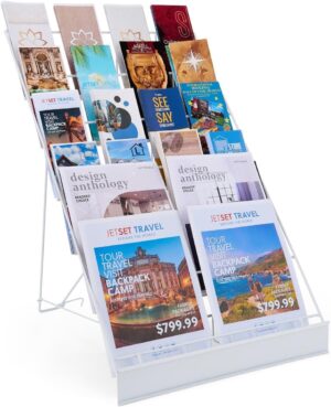 Displays2go Displays2go Wire Magazine Rack By Author's Name