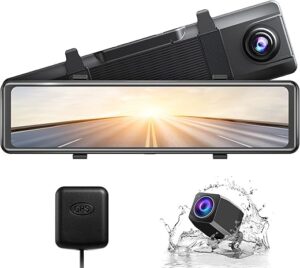 AKASO DL12 2.5K Mirror Dash Cam Voice Control