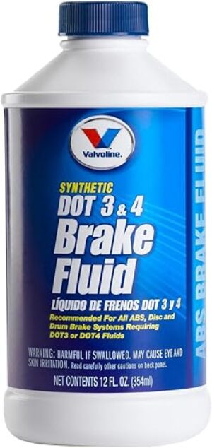 Valvoline DOT 3 And 4 Brake Fluid, 12PK