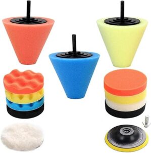 Sudopru Drill Buffer Kit: 14Pcs Polishing Pads