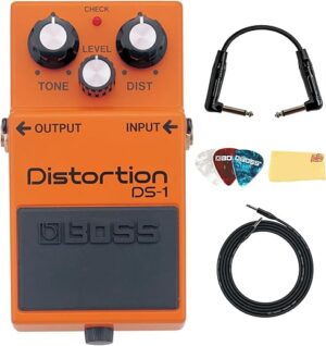 BOSS DS-1 Distortion Bundle with Accessories