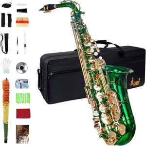 SLADE Eb Alto Saxophone For Beginners, Green