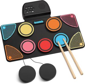 GrowDaily Electronic Drum Set, 9 Pads For Kids