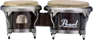 Pearl Elite Series Wood-Fiber Bongos, Dark Chocolate (PWFB100DX)