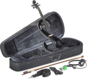 Stagg EVN 4/4 Silent Violin Set – Black