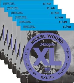 D'Addario EXL115 Electric 11-49 (6 Pack)