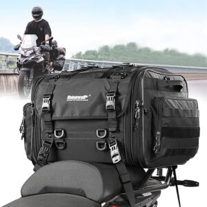 Rhinowalk Expandable Motorcycle Tail Bag 60L, Waterproof