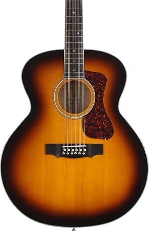 Guild F-2512E 12-String Acoustic Guitar, Antique Burst