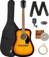 Fender FA-125 Acoustic Guitar Sunburst Bundle