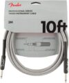 Fender Fender Professional Series Tweed Instrument Cable, Guitar Cable, Stocking Stuffers, Guitar Accessories, Straight/Straight, White, 10ft