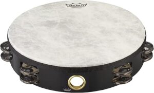 Remo Fiberskyn Tambourine - Quadura Black, 10