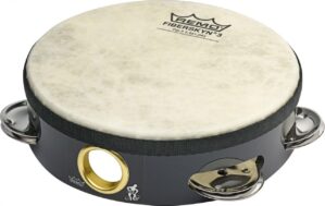 Remo Fiberskyn Tambourine - Quadura Black, 6