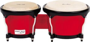 Gon Bops Fiesta Series Bongo, Red/Black Hardware
