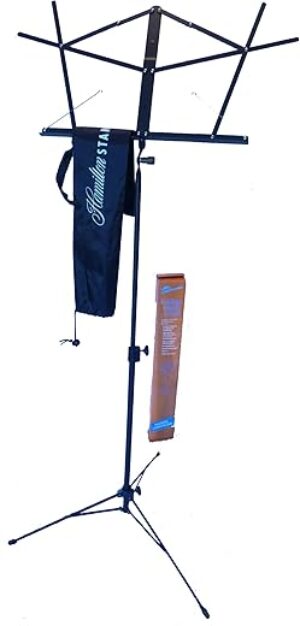 HamiltonBuhl Folding Stand, Black, 2 Section