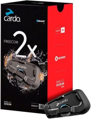 Cardo Freecom 2X Motorcycle Bluetooth Headset - Black