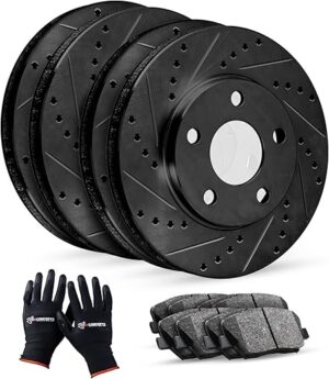 R1 Concepts Front Rear Brakes And Rotors Kit
