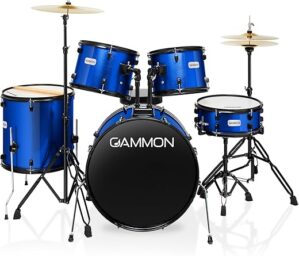 Gammon Percussion Full Size Adult 5-Piece Drum Set