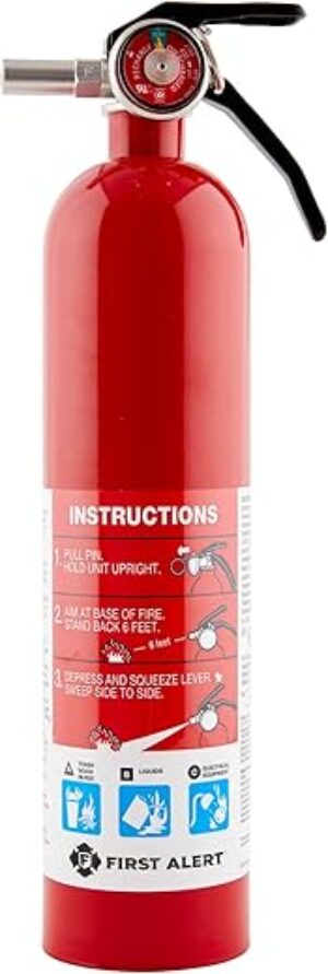 FIRST ALERT Garage Fire Extinguisher, Red, FE10GR