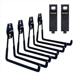 SMARTOLOGY Garage Hooks, 4 Pack Wall Mount Hanger
