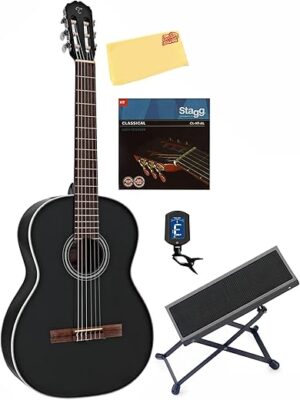 Takamine GC2 Classical Guitar Bundle – Black