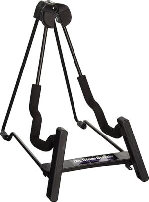 OnStage GS5000 Fold-Flat Instrument Stand, Black