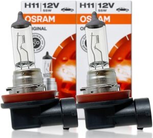 OSRAM H11 OEM Halogen Headlight Bulbs 64211L+