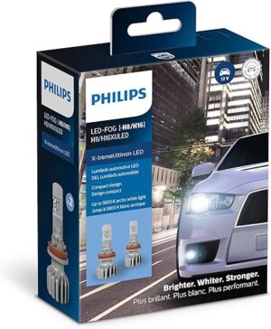 Philips automotive lighting H8/H16 X-tremeUltinon LED Fog Bulb, 2-Pack