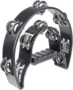 TENINYU Half Moon Musical Tambourine With Jingles