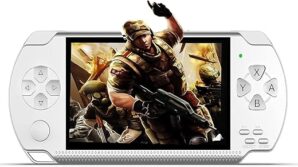 LKTINA Handheld Game Console, Built-In 1200 Games 4.3’’ HD Screen Retro Gaming System, Support TV Output, Portable Rechargeable Game Console With Dual Joystick, Best Gift For Kids And
