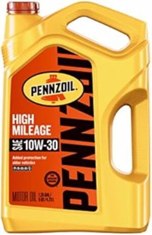 Pennzoil High Mileage Motor Oil, 10w-30, 5 Qt