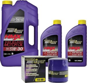 Royal Purple HMX® 5W-30 Synthetic High Mileage Oil Set