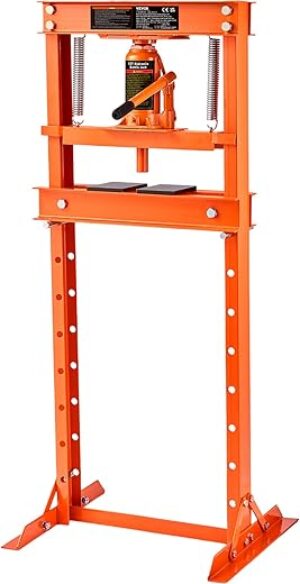 VEVOR Hydraulic 12 Ton Adjustable Shop Press