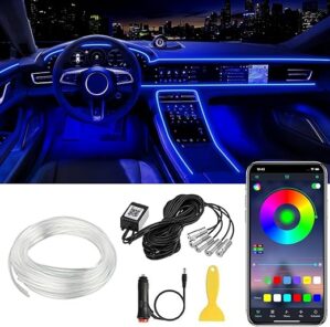QVEVDACAR Interior Car LED Strip Lights Kit