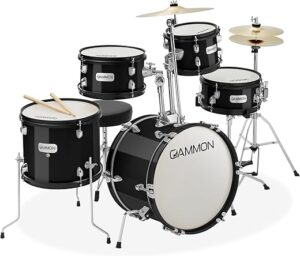 Gammon Percussion Junior Starter Drum Kit - Black