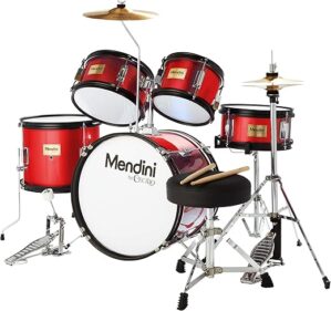 Mendini by Cecilio Kids 5-Piece Drum Set With Seat