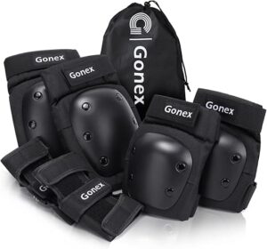 Gonex Knee Elbow Wrist Pads Protective Set