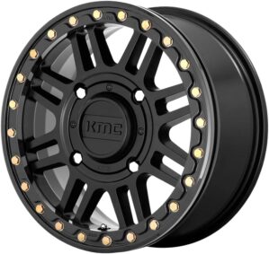 KMC ATV KS250 Beadlock Black Wheel Rim 15