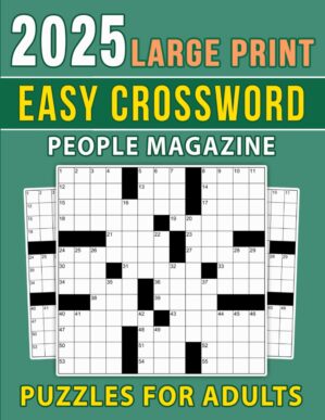 Large Print People Magazine Easy Crossword Puzzles For Adults