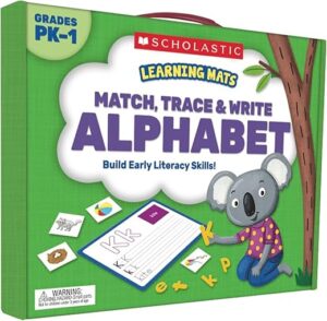 Learning Mats: Match, Trace & Write the Alphabet by Scholastic Teaching Resources