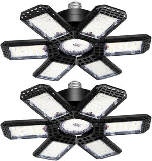 AUDLES LED Garage Light, 200W 20000LM, 6+1 Panels