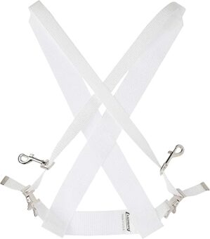 Ludwig LF350W White Parade Marching Bass Drum Strap