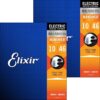 Elixir Light Nanoweb Electric Guitar Strings 2-Pack