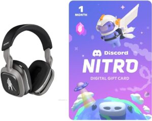 ASTRO Gaming Logitech G Astro A30 Lightspeed Wireless Gaming Headset For Xbox, Nintendo Switch, PC + Discord Nitro 1-Month Subscription Gift Card [Digital Code] : – The Mandalorian Edition